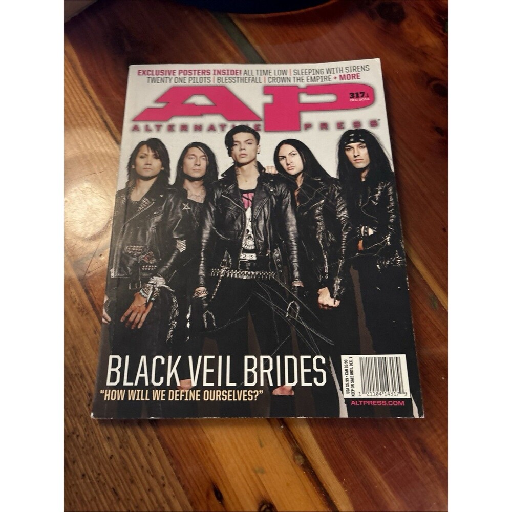 Alternative Press Issue 317 December 2014 Black Veil Brides Cover